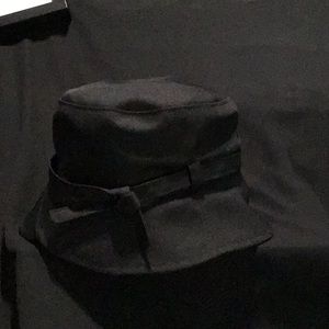 Black Bucket Rain Hat measures 24” around